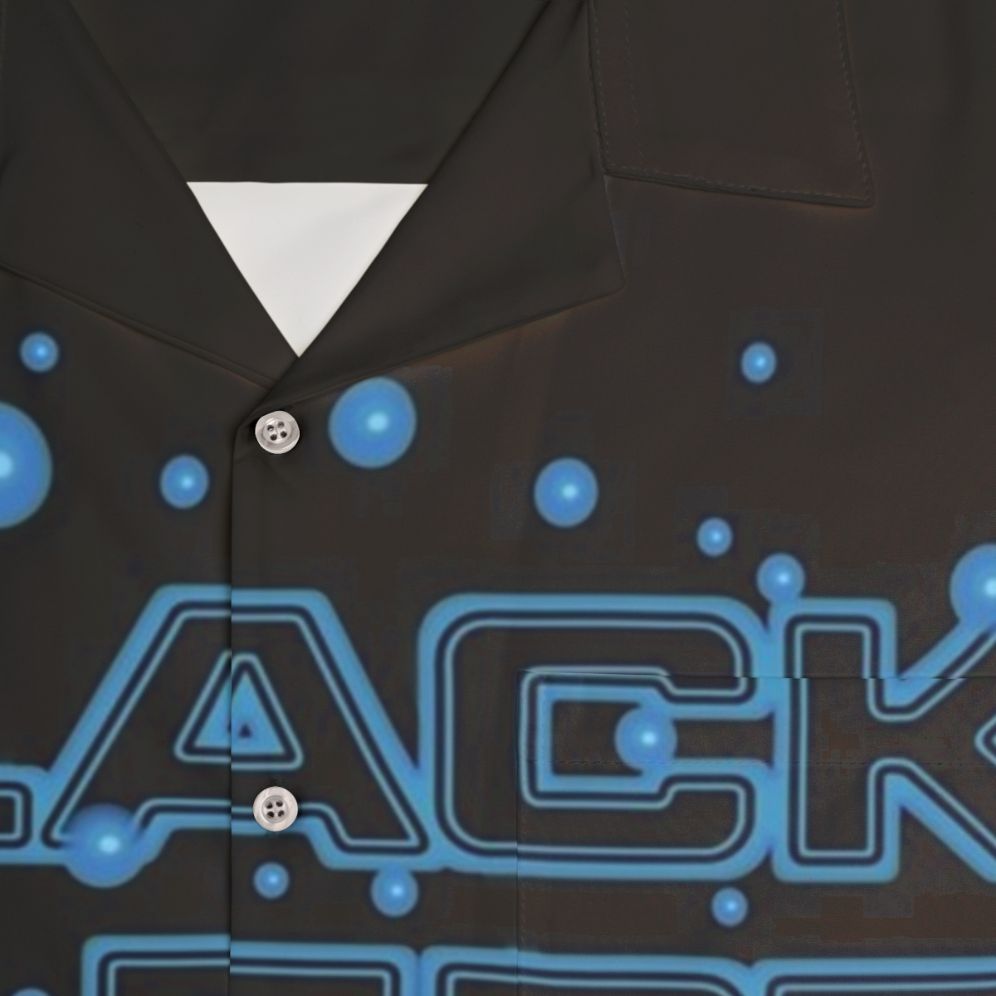 Black Alert Star Trek Discovery Hawaiian Shirt - Detail