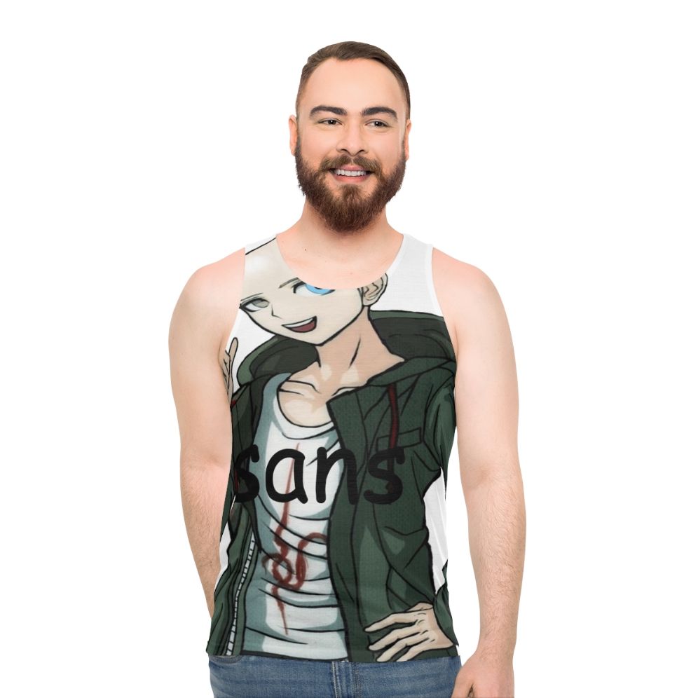 Komaeda x Sans Unisex Anime Gaming Tank Top - men