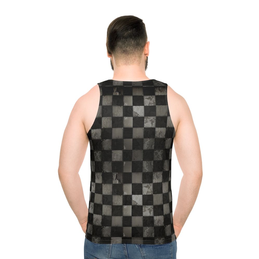 Yozora Unisex Anime Tank Top - men back