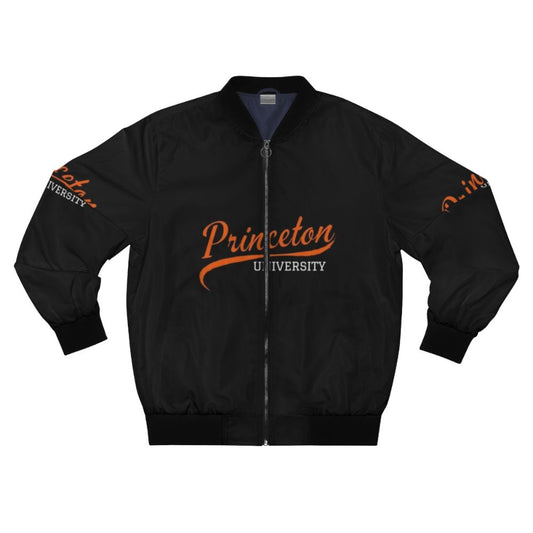 Vintage Princeton University Bomber Jacket with orange and white colors