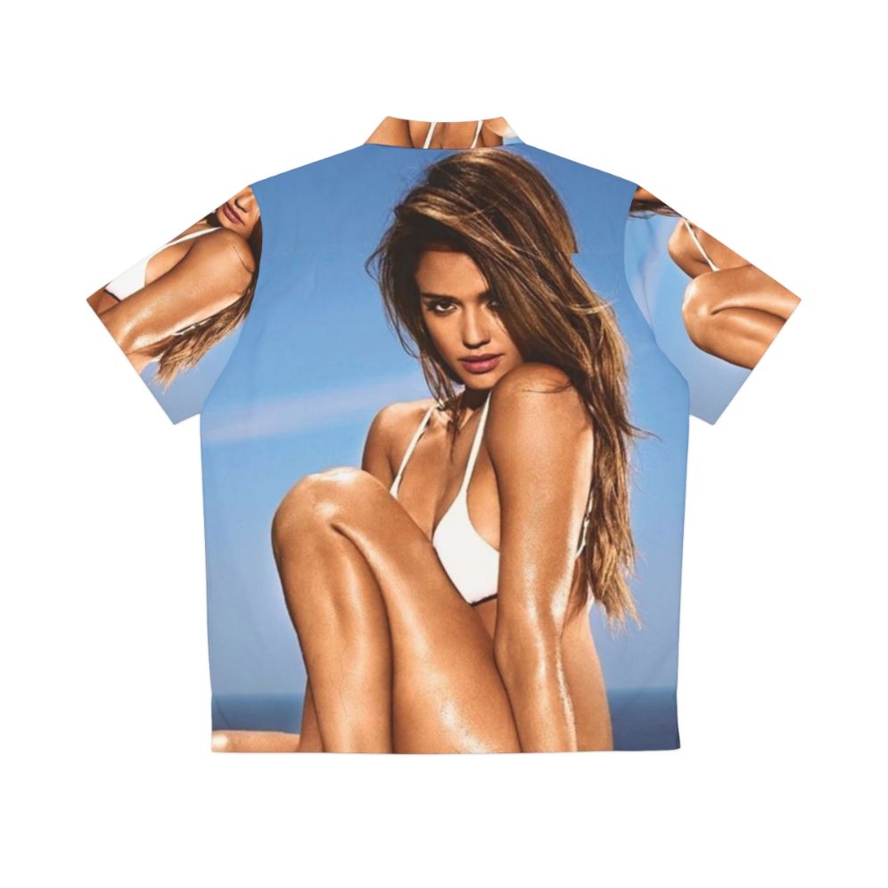 Jessica Alba inspired aesthetic hawaiian shirt - Back