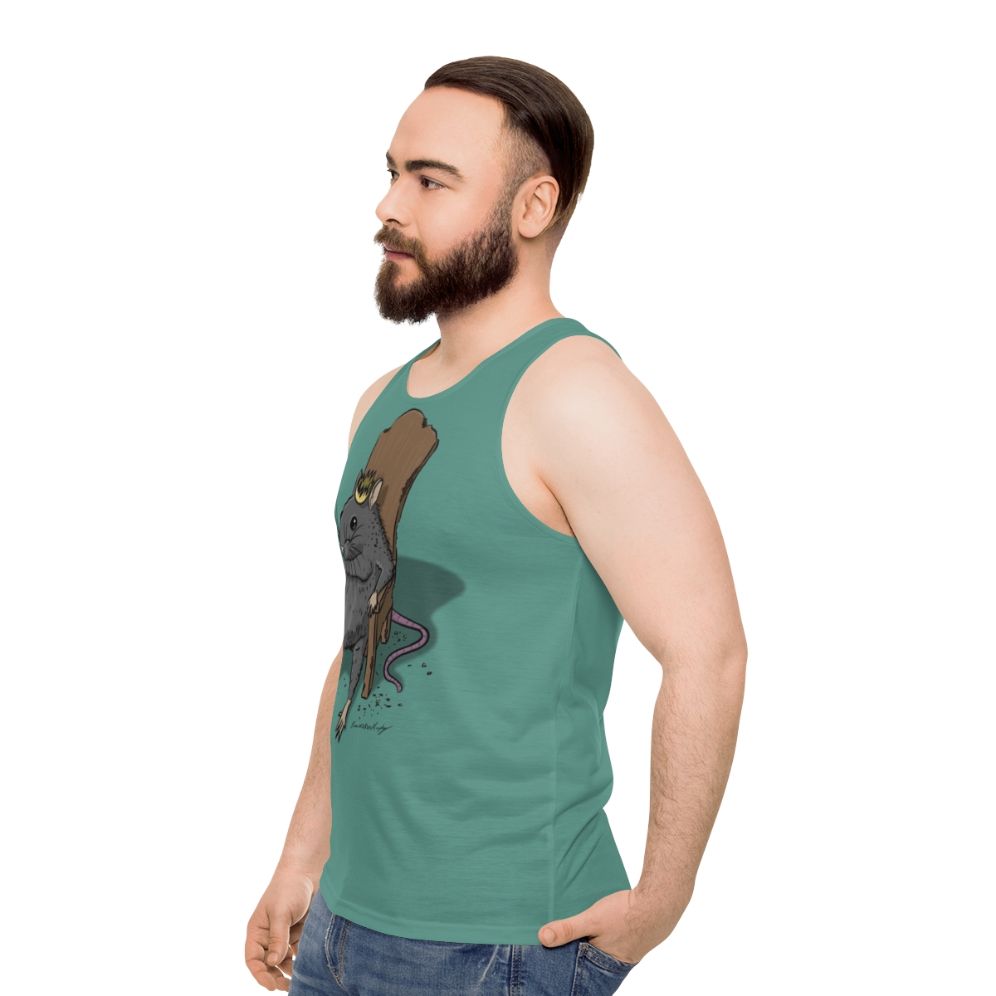 Rat King Unisex Novelty Tank Top - men side