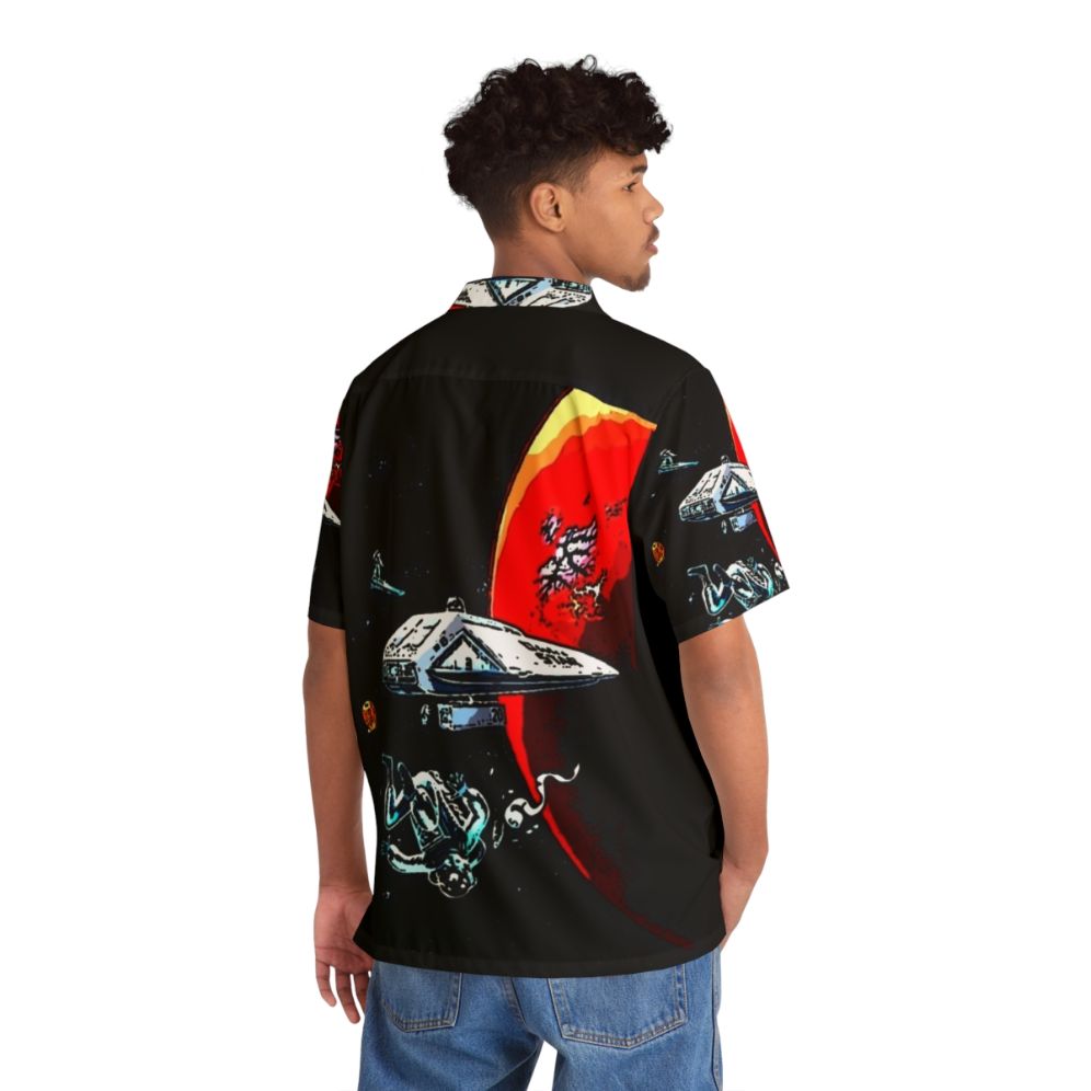 Dark Star Retro Sci-Fi Hawaiian Shirt - People Back