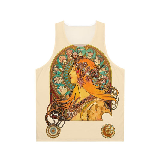 Alphonse Mucha Zodiac Art Nouveau Unisex Tank Top