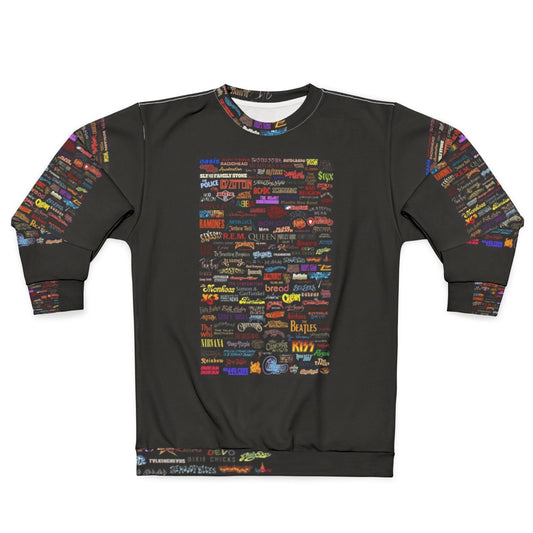 Classic Rock Band Poster Sweatshirt