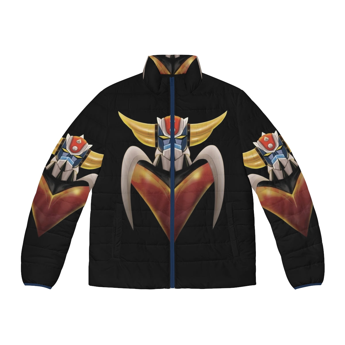 UFO Robot Grendizer Anime Puffer Jacket featuring the iconic Japanese robot character