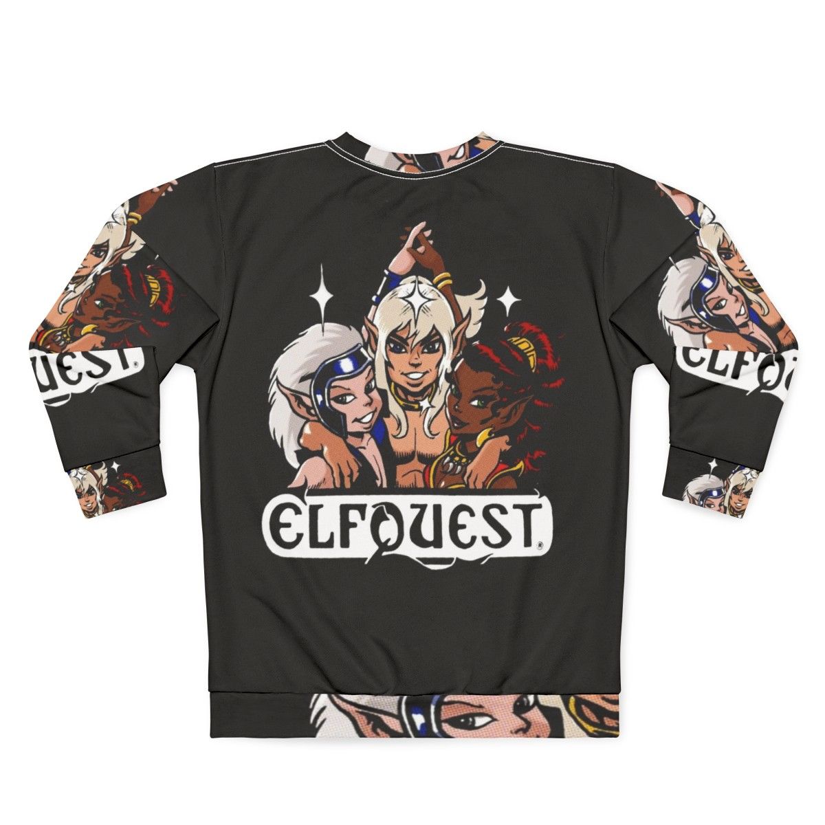 Elfquest Retro Trio Fantasy Sweatshirt - Back