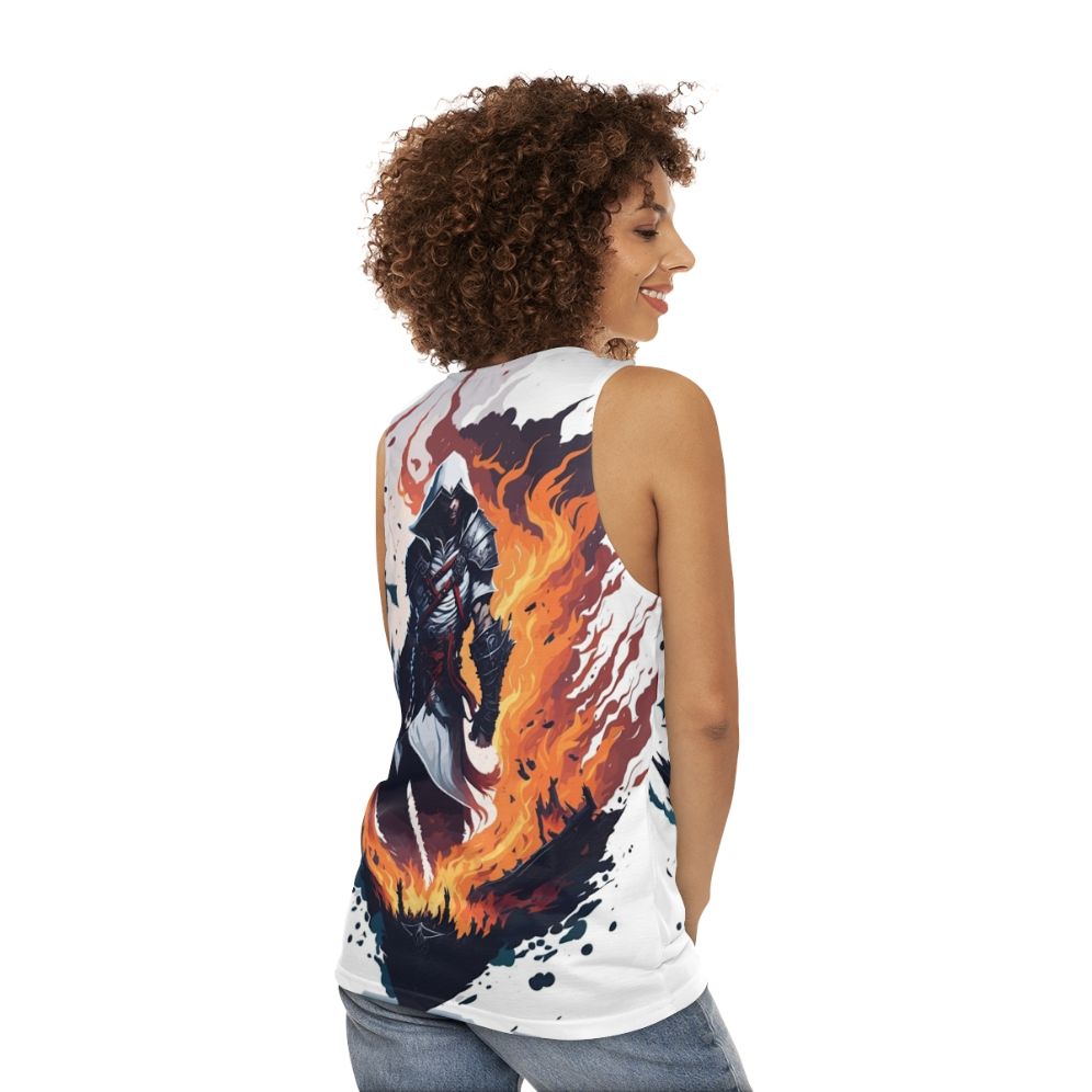 Assassin's Creed Fan Art Unisex Tank Top - women back