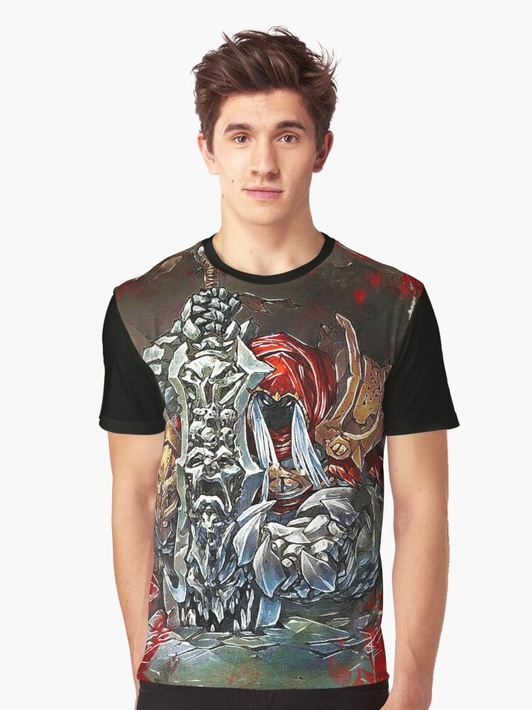 Darksiders War Chaoseater Graphic T-Shirt with Horsemen of the Apocalypse - Men