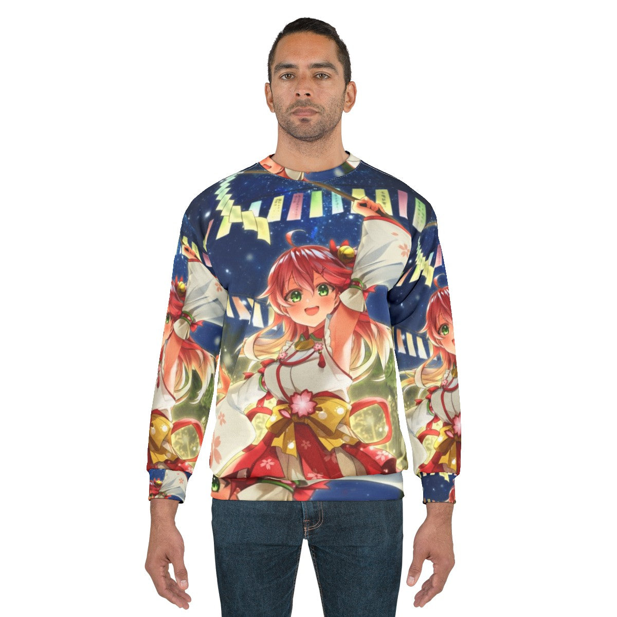 Sakura Miko Tanabata Hololive VTuber Sweatshirt - men