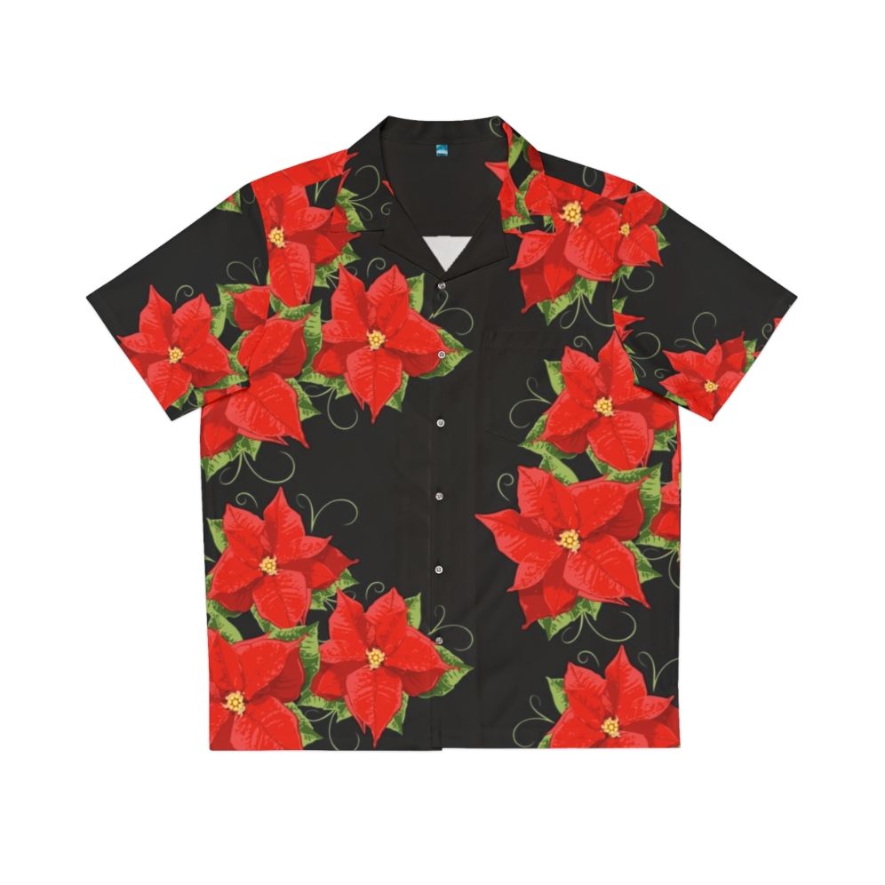 Poinsettia flower Hawaiian Christmas shirt