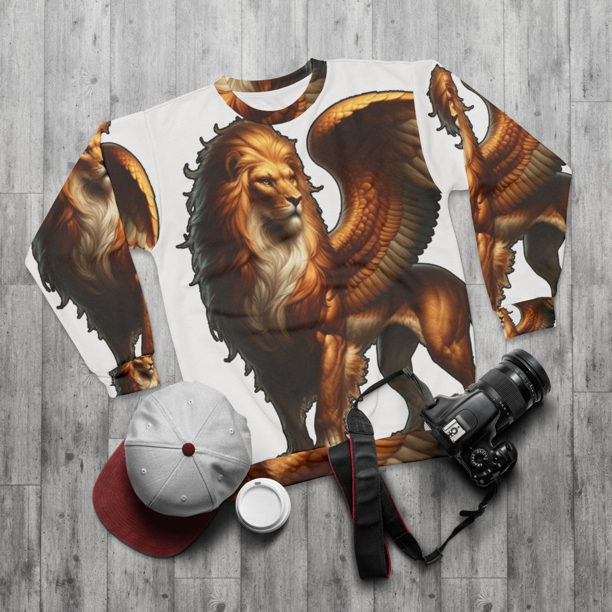 Grrrifin Fantasy Creature Sweatshirt - flat lay