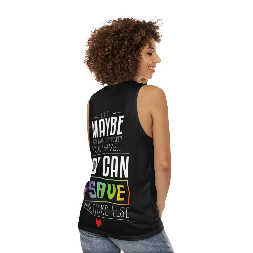 Unisex Undertale & Deltarune Inspired Tank Top - women back