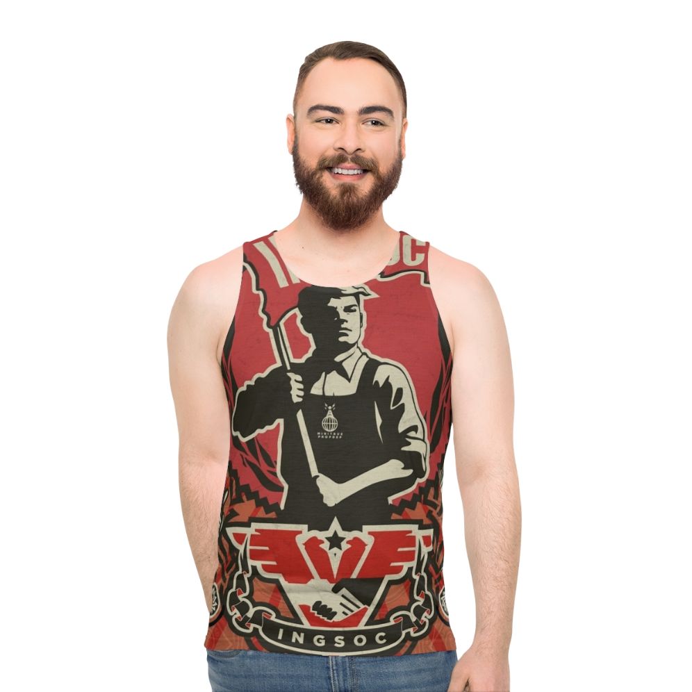 Unisex 1984 Ingsoc Propaganda Tank Top - men