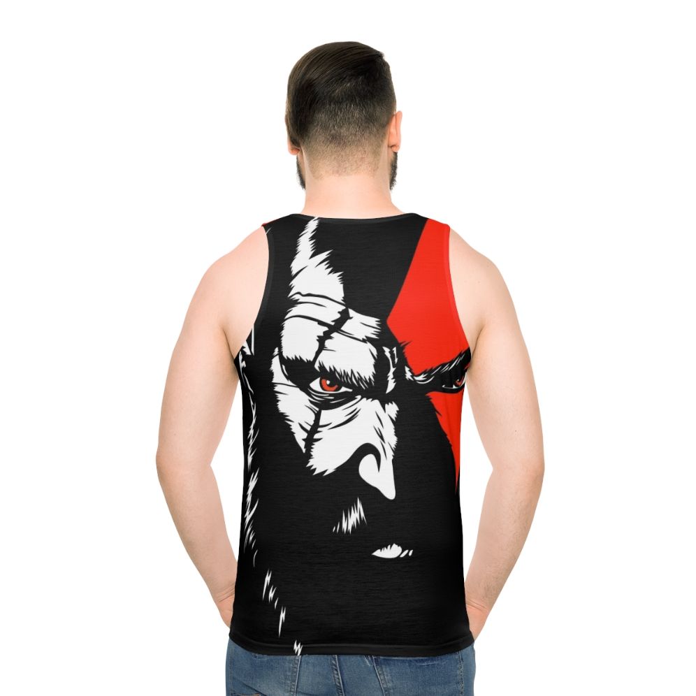 God of War Kratos Unisex Tank Top - men back