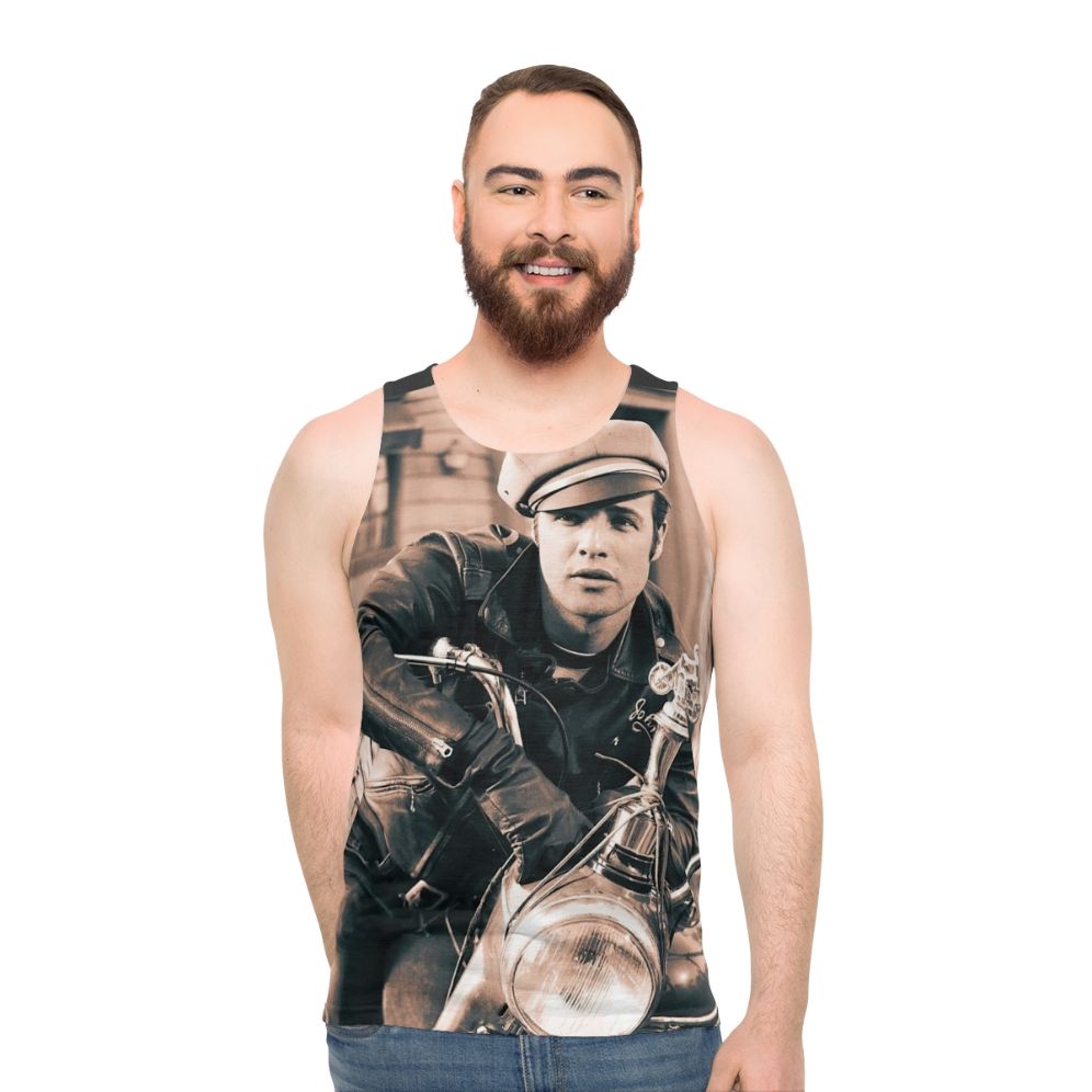 Marlon Brando vintage portrait unisex tank top - men