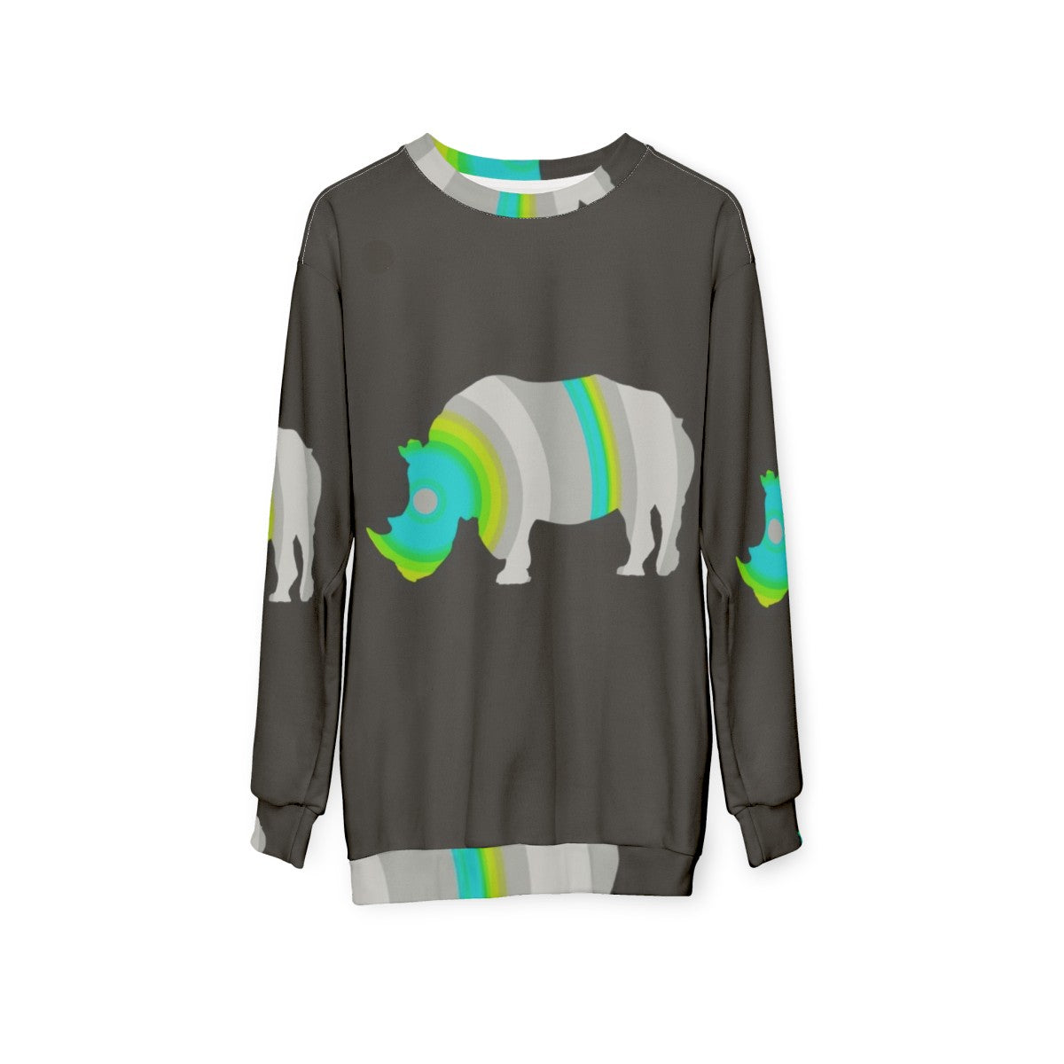 Rhino Legendary Animals Sweatshirt - hanging