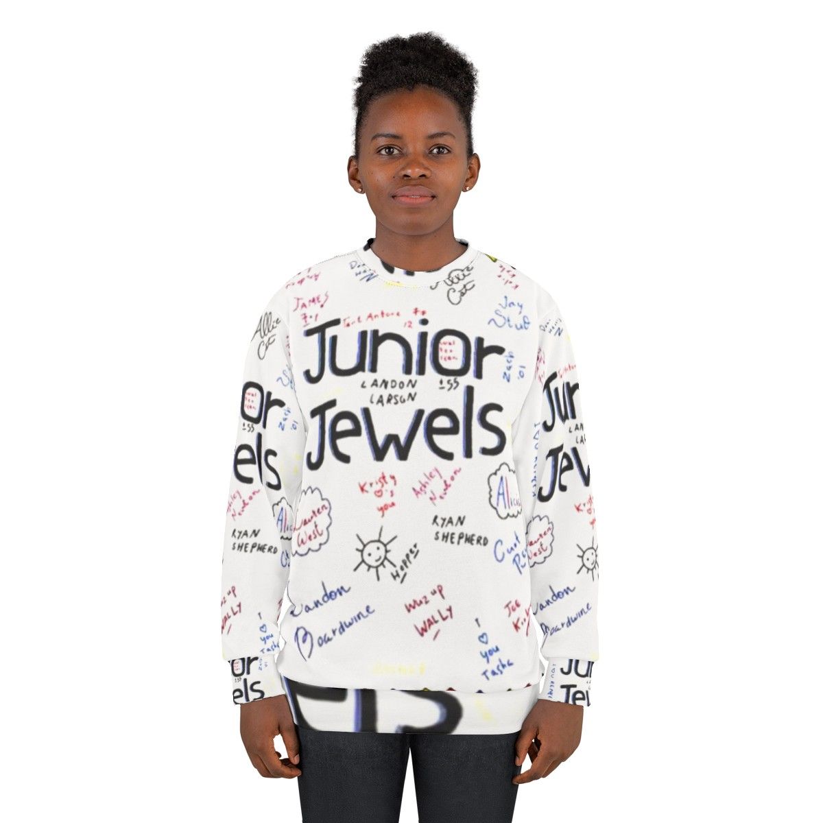 Junior jewel-tone sweatshirt for girls - women