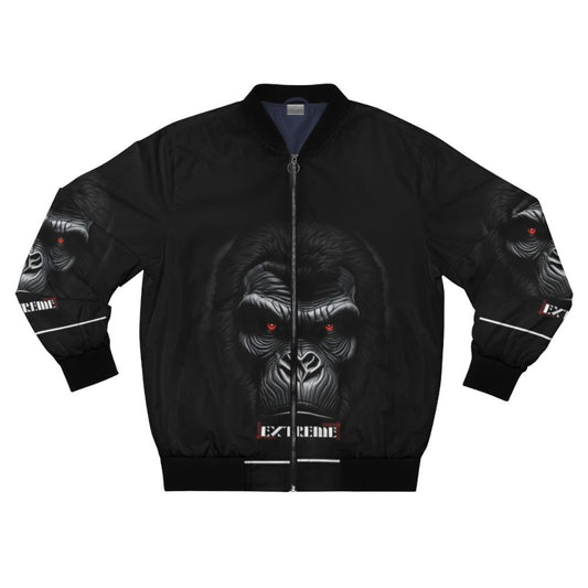 Extreme band bomber jacket with live tour design