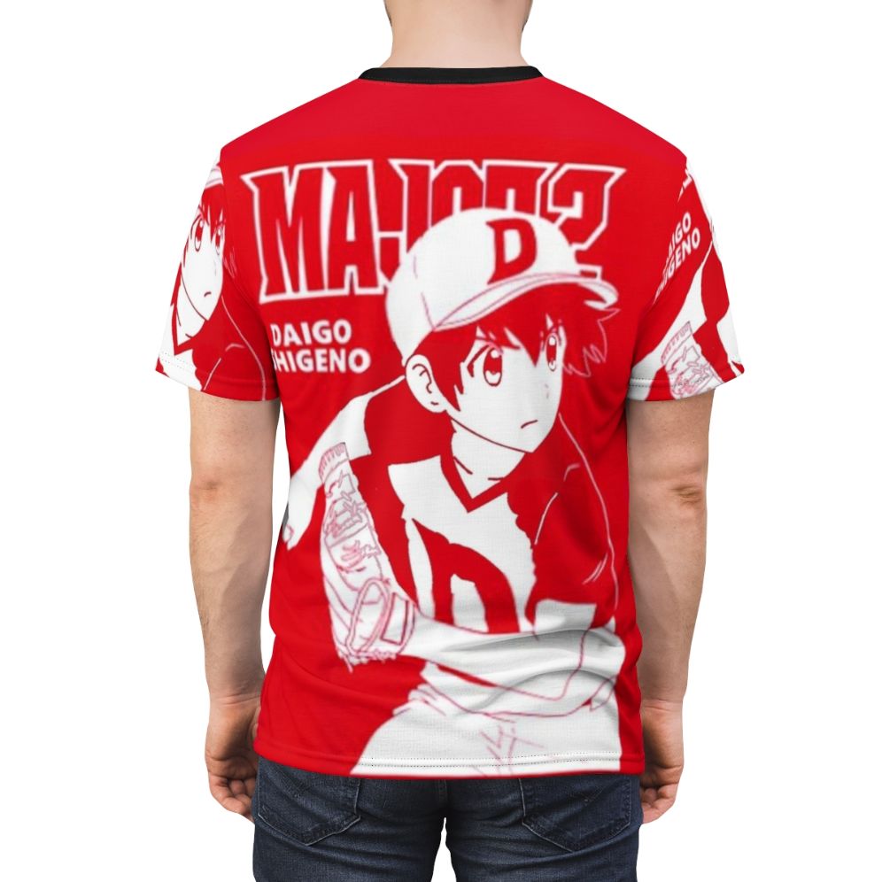 Daigo Shigeno inspired anime and manga t-shirt design - men back