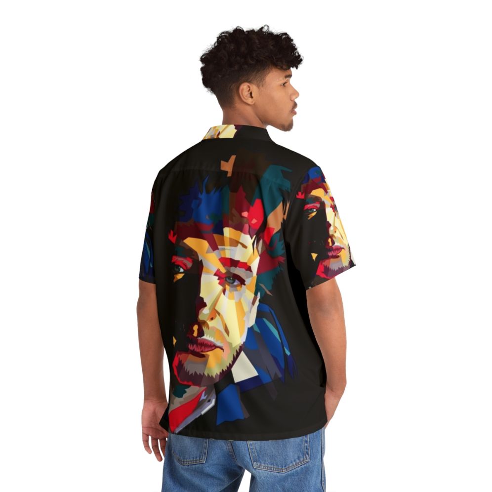 Gustavo Cerati Lowpoly Hawaiian Shirt - People Back