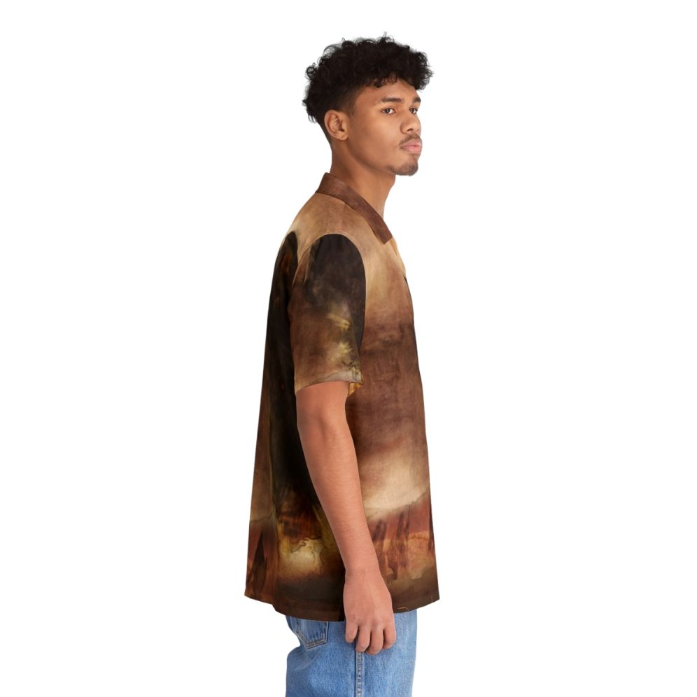 Dune 2020 sci-fi Hawaiian shirt featuring watercolor Arrakis fan art - People Pight