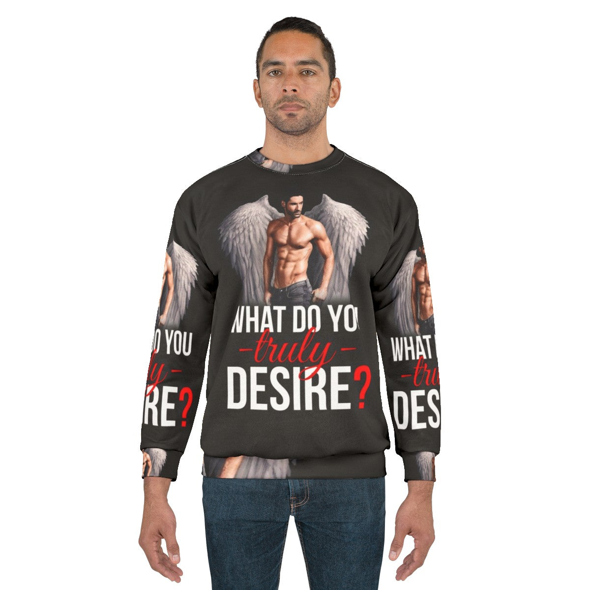 Desire Sweatshirt with Lucifer Morningstar Design - men