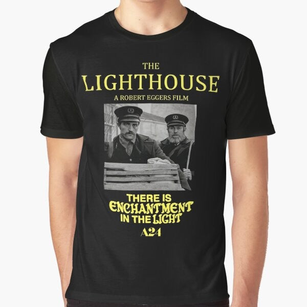 The Lighthouse horror movie graphic t-shirt with a24 logo