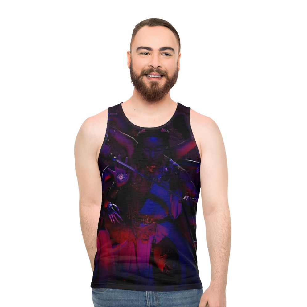 Unisex tank top featuring the Japanese punk rock band Ziyoou Vachi - men