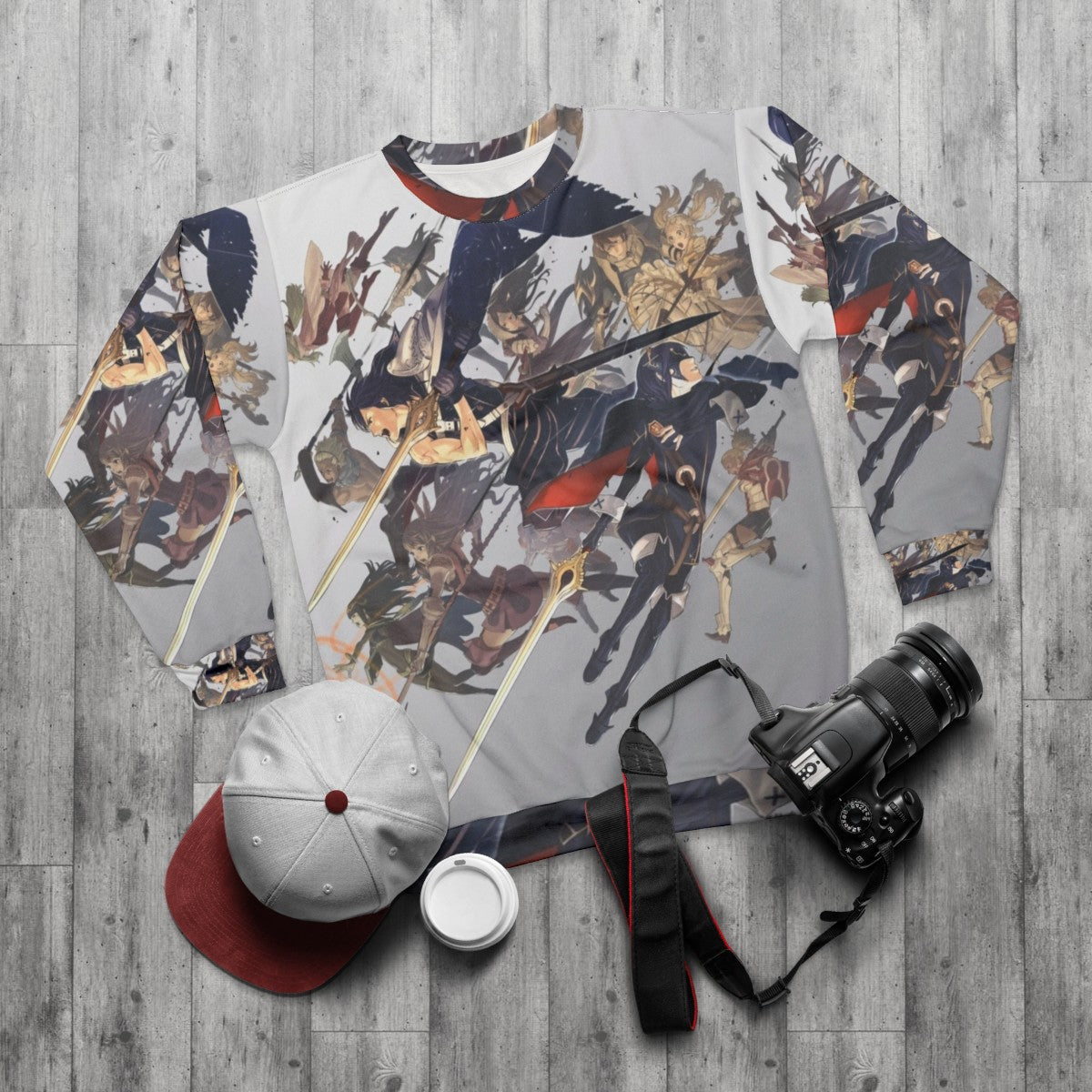 Fire Emblem Awakening Box Art Design Sweatshirt - flat lay