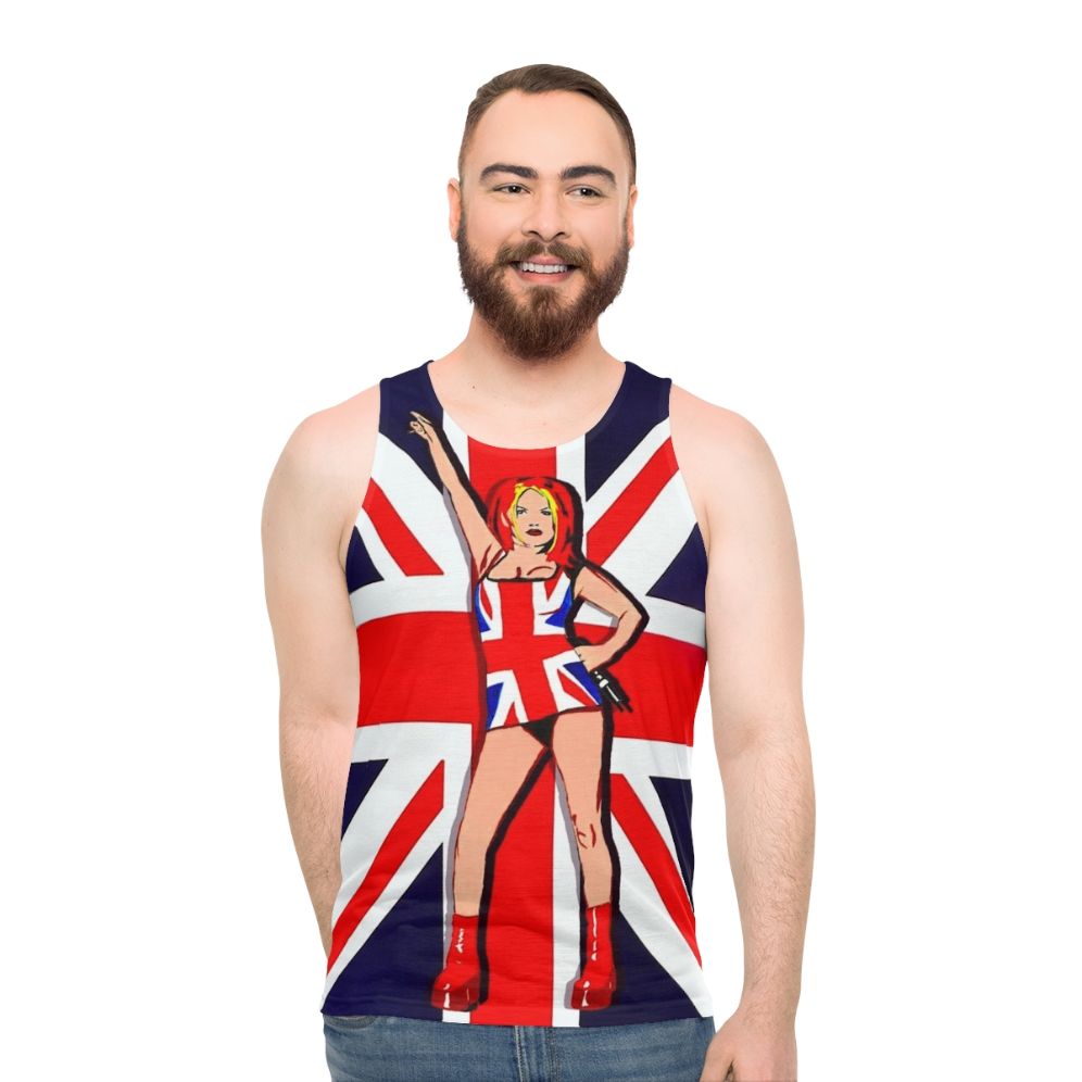 Union Jack patriotic unisex tank top - men