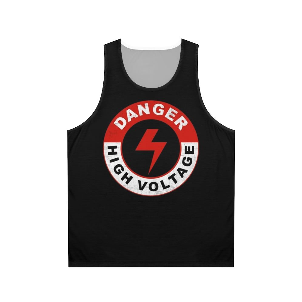 Unisex Danger High Voltage Tank Top