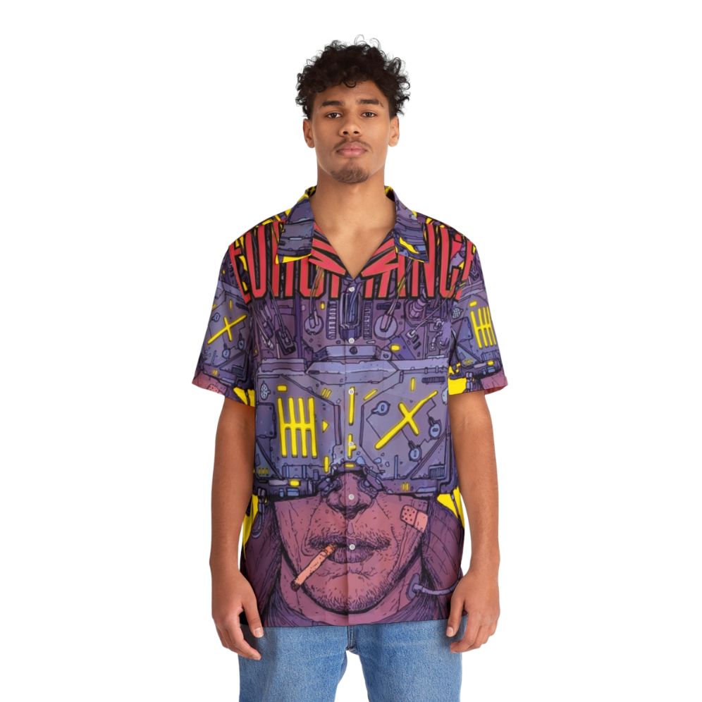 Neuromancer 2020 Hawaiian Shirt with Cyberpunk and Futuristic Design - People Front