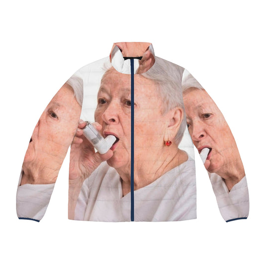 Grandma's Inhaler Puffer Jacket in Warm Winter Design