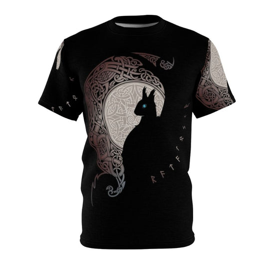 Ratatoskr inspired tribal design t-shirt featuring a scandinavian mythology graphic