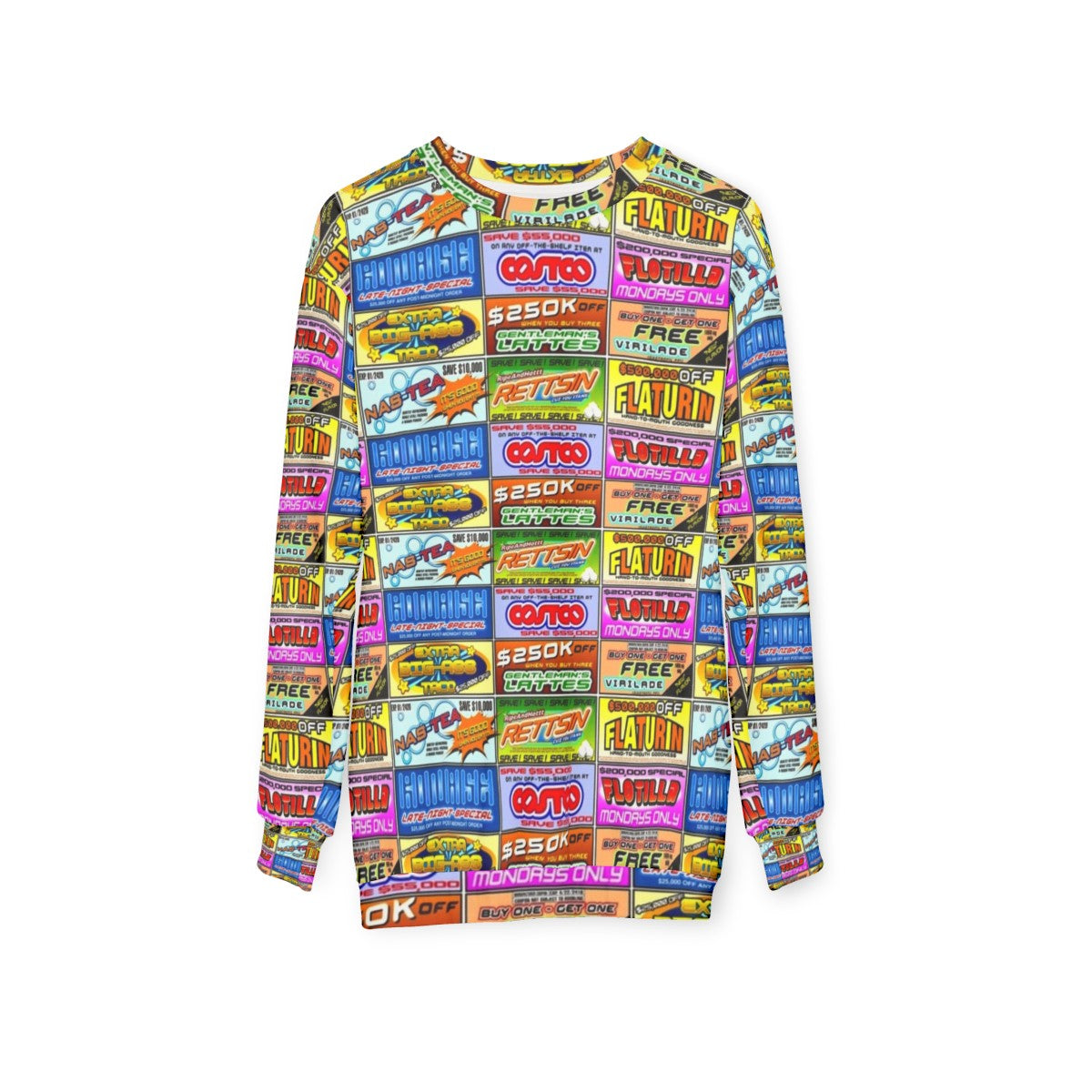 Brands of Uhmerica Idiocracy Movie themed sweatshirt - hanging