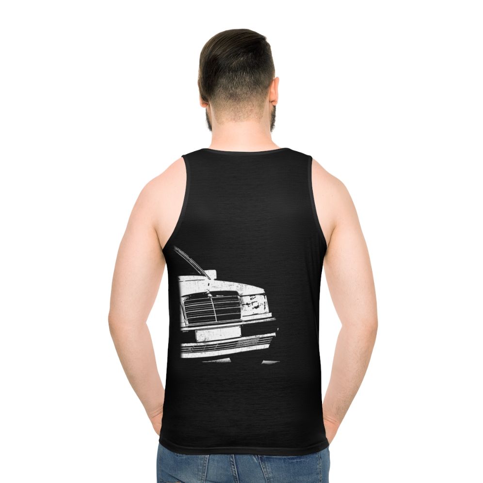 Vintage W124 E-Class Unisex Tank Top - men back