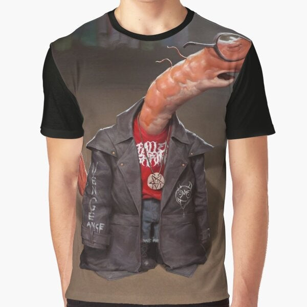 Smiling Friends Shrimp Graphic T-Shirt