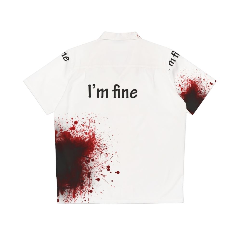 "I Am Fine" Hawaiian Shirt for Summer - Back