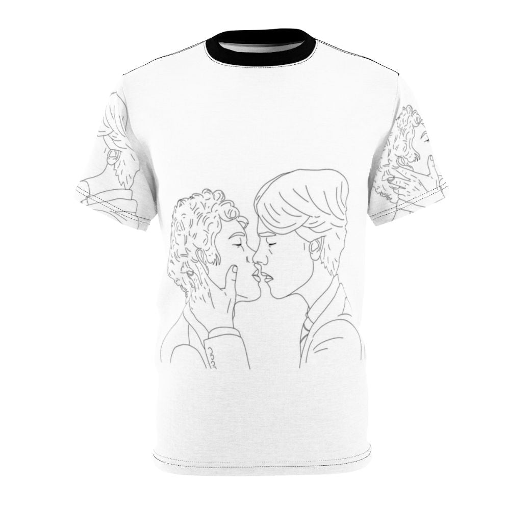 Young Royals inspired Simon and Wilhelm crown prince design AOP T-shirt