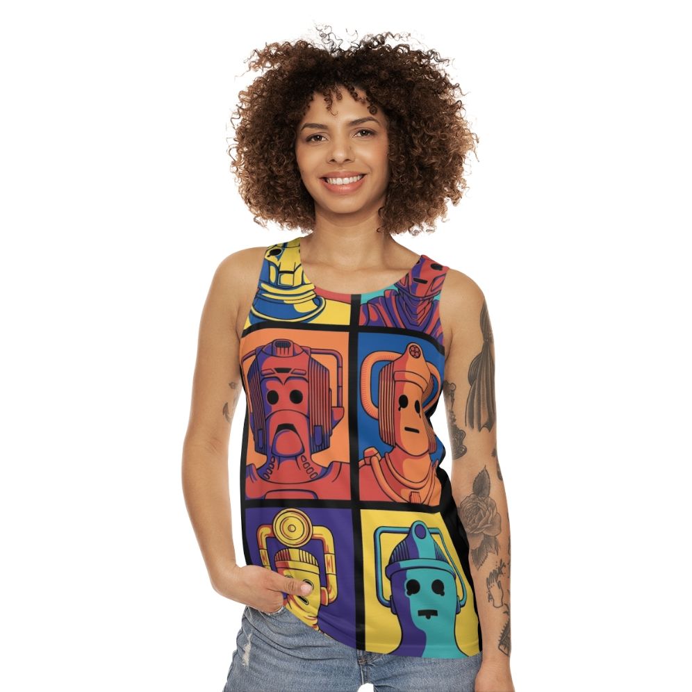 Cyberpunk Evolution Doctor Who Unisex Tank Top - women