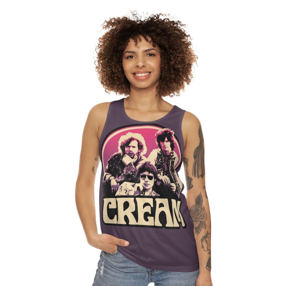 Retro 60s inspired unisex music tank top - women