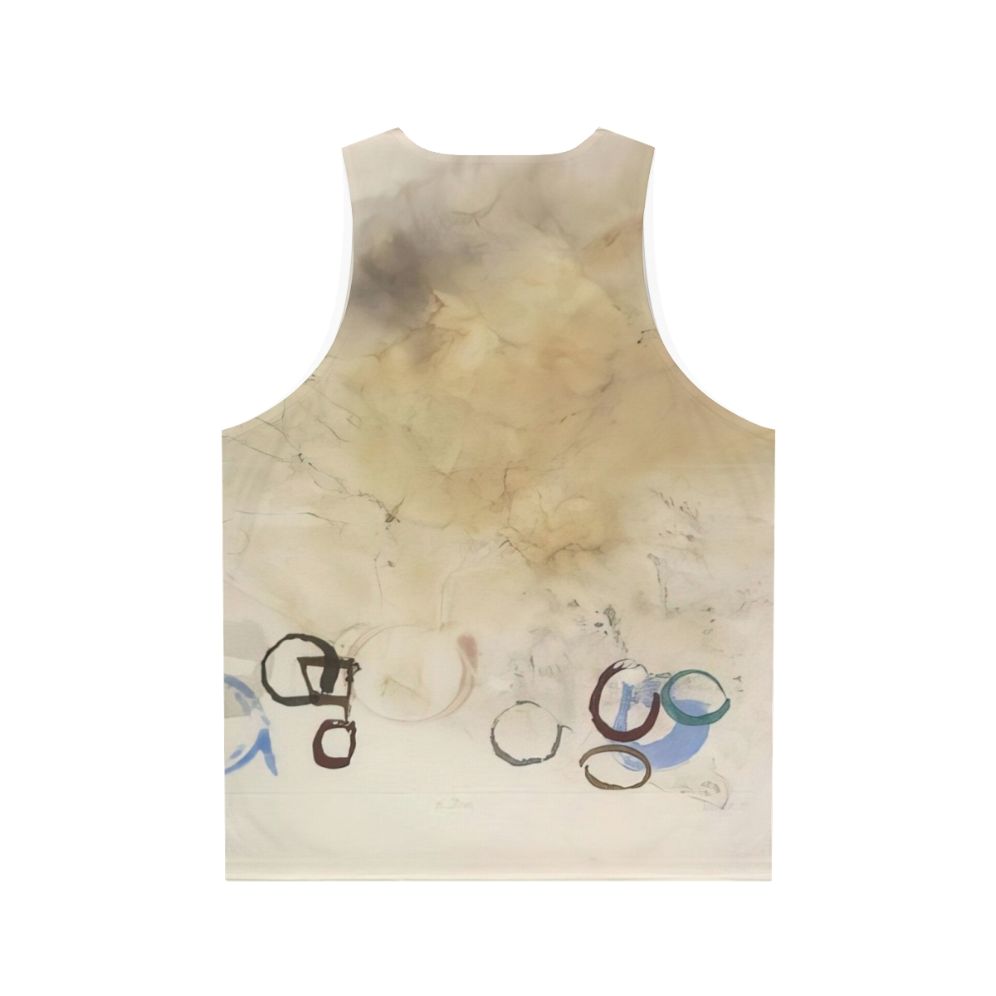 Avant garde minimalist unisex tank top with John Cage inspired design - Back