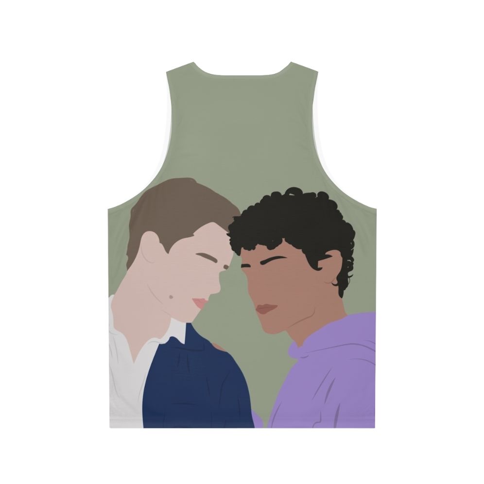 Young Royals Season 2 Unisex Tank Top with Prince Wilhelm and Simon - Back