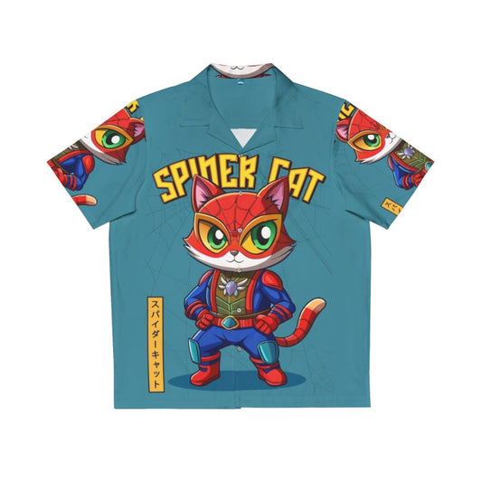 Spider Cat Hawaiian Shirt