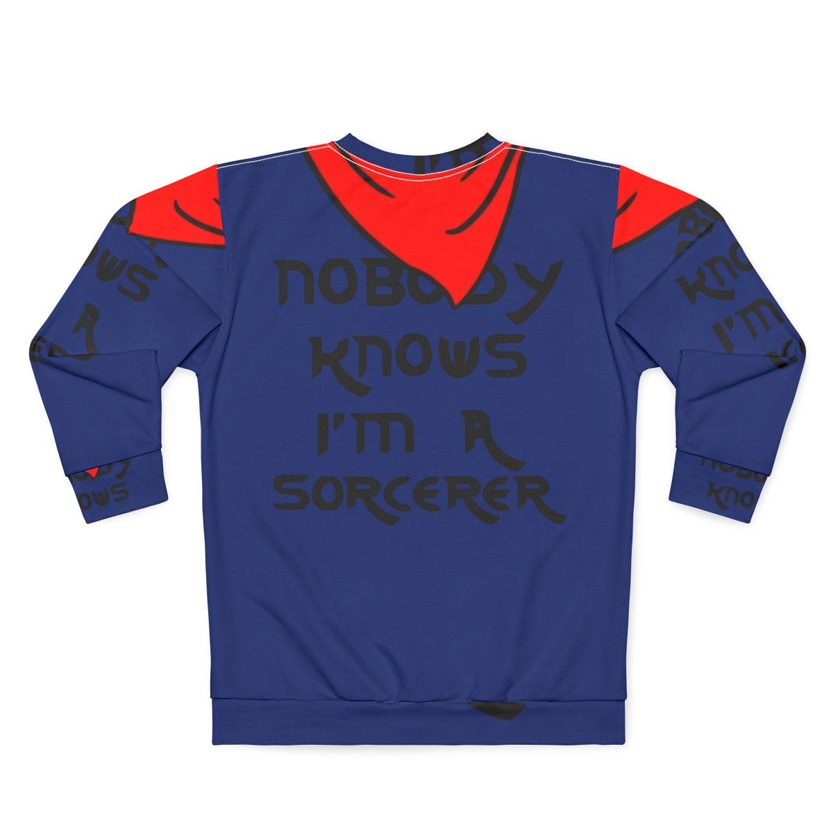 "Nobody Knows I'm A Sorcerer" Magical Sorcerer Sweatshirt - Back