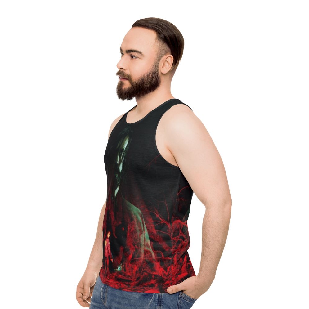 Alan Wake 2 video game inspired unisex tank top - men side