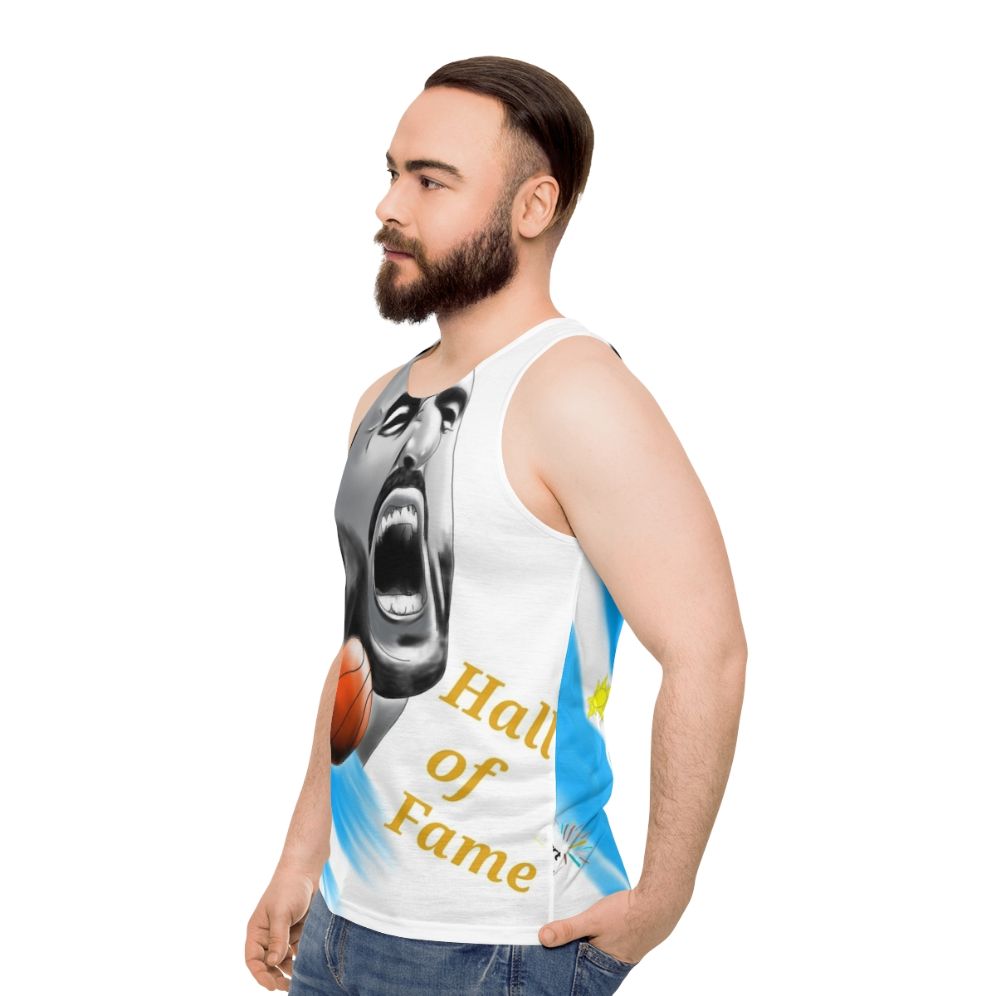 Manu Ginobili Tribute Unisex Tank Top - men side