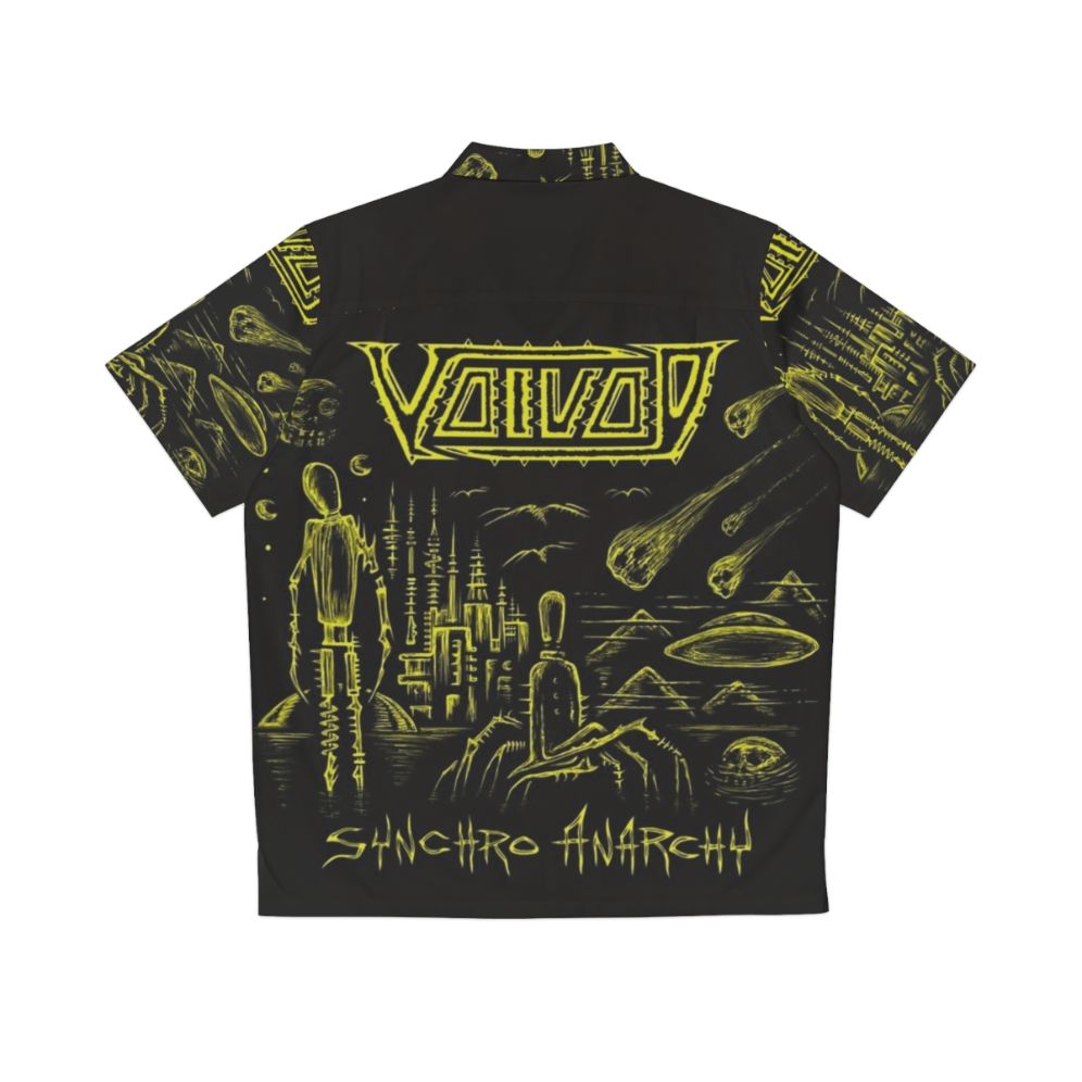 Synchro Anarchy Hawaiian Shirt featuring Voivod album art - Back