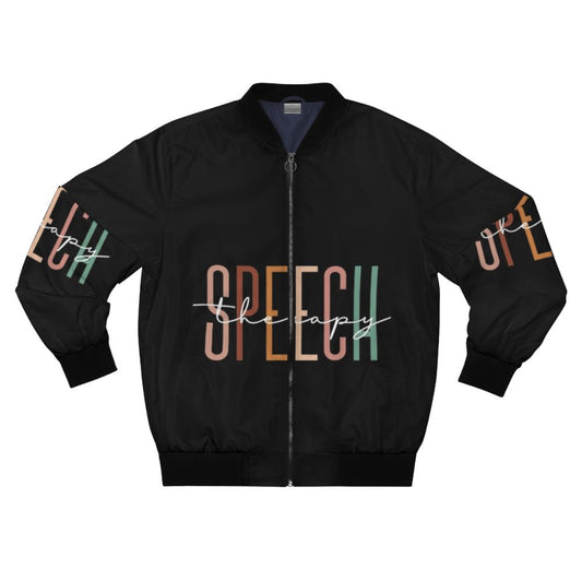 Speech Therapist Bomber Jacket for Speech Language Pathologists